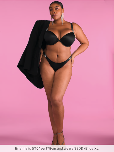 Soutien-gorge push-up à bretelles brillantes